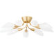 Enfield 9 Light 30.75 inch Vintage Gold Leaf Semi Flush Ceiling Light
