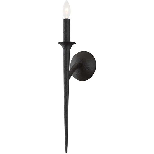 Luca 1 Light 5 inch Black Iron Wall Sconce Wall Light