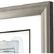 Up the Ladder Teal and Gray and Black and Multi Framed Art