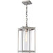 Cela 1 Light 8 inch Coastal Burnished Steel Outdoor Lantern in Clear, Large