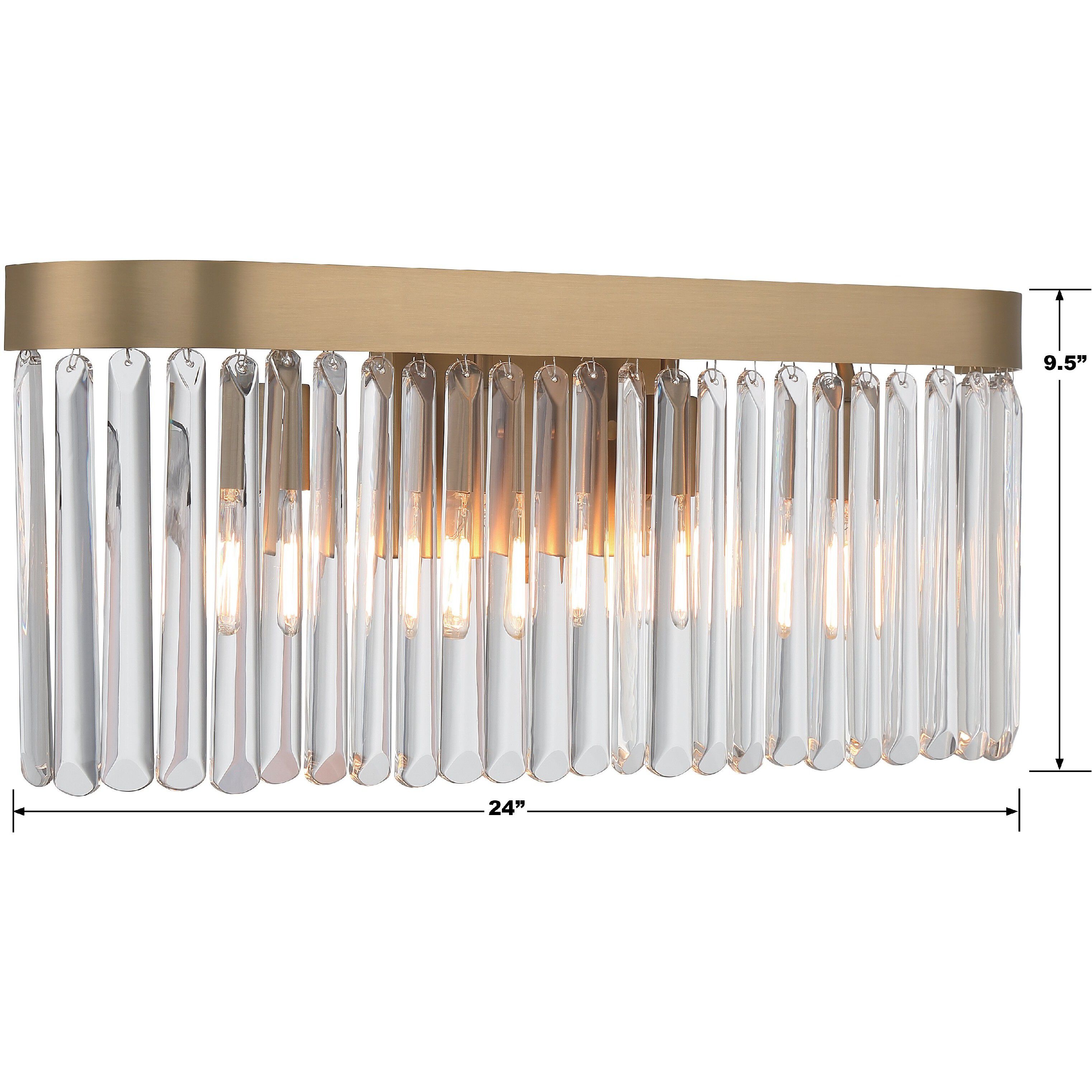 Emory Bath Vanity Light Wall Light in Modern Gold