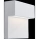 Balance LED 6 inch White Outdoor Wall Light in 4000K, dweLED