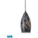 Old Saybrook LED 5 inch Satin Nickel Mini Pendant Ceiling Light