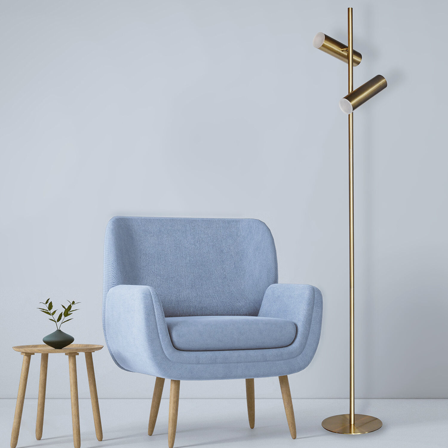 Constance 62.25 inch 6.00 watt Aged Brass Task Floor Lamp Portable Light