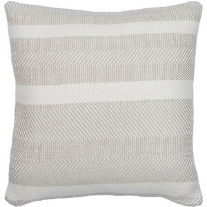 Hereford 20 X 20 inch Silver/Light Silver/White/Slate/Metallic - Silver Accent Pillow