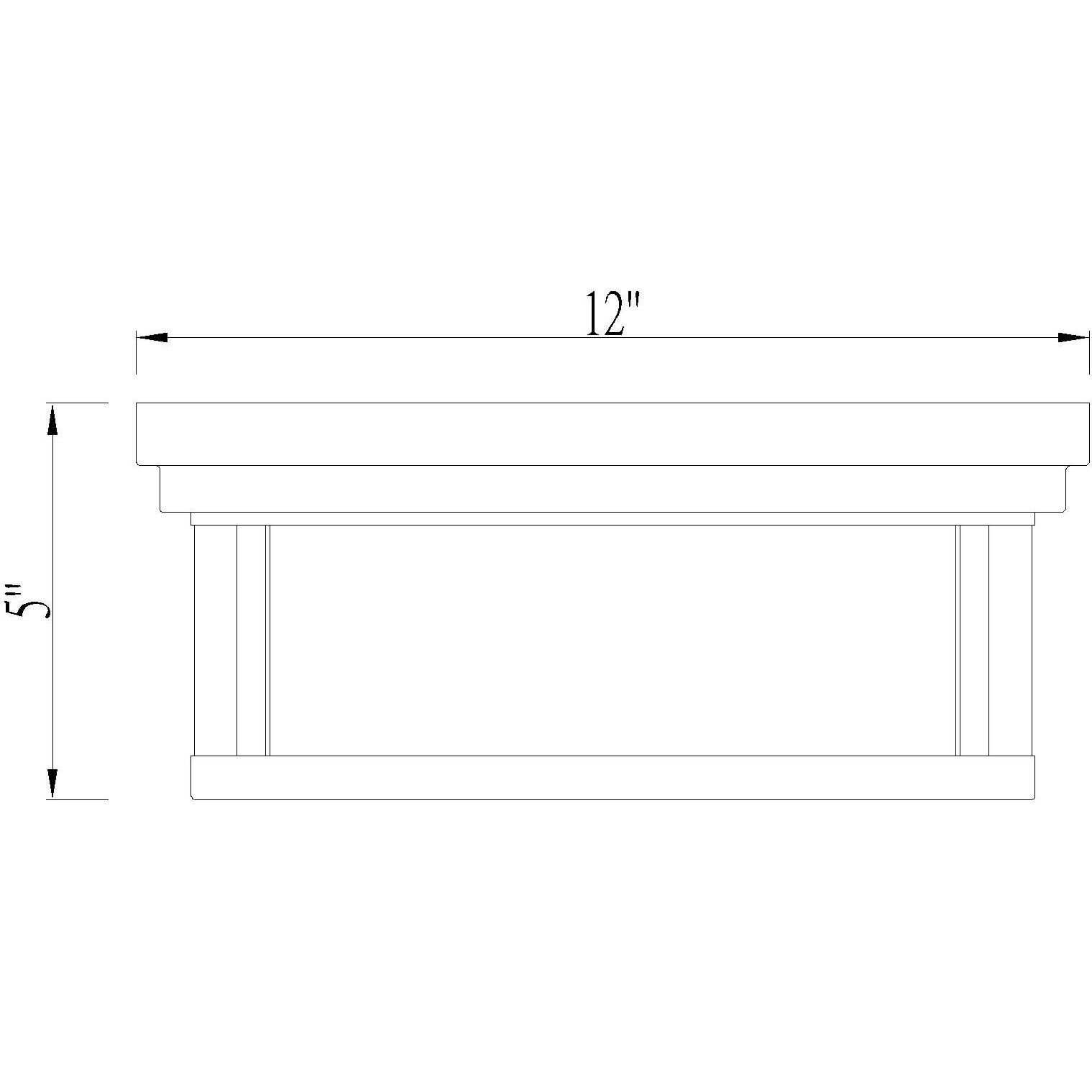 Clarion 2 Light 12 inch Bronze Flush Mount Ceiling Light