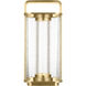 Kelly by Kelly Wearstler Flacara 15.4 X 7 inch Hand Rubbed Antique Brass Rechargeable Table Lantern