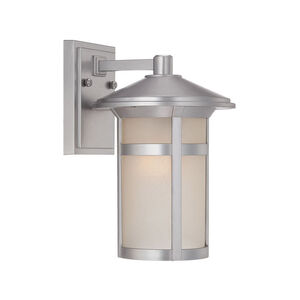 Phoenix 1 Light 12 inch Brushed Silver Exterior Wall Mount