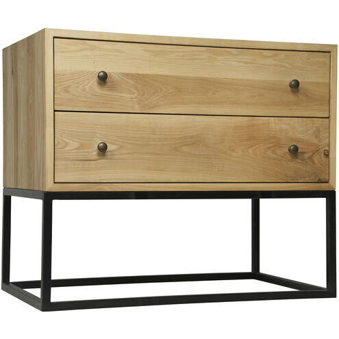 Downtown 31 X 26 inch Matte Black Side Table