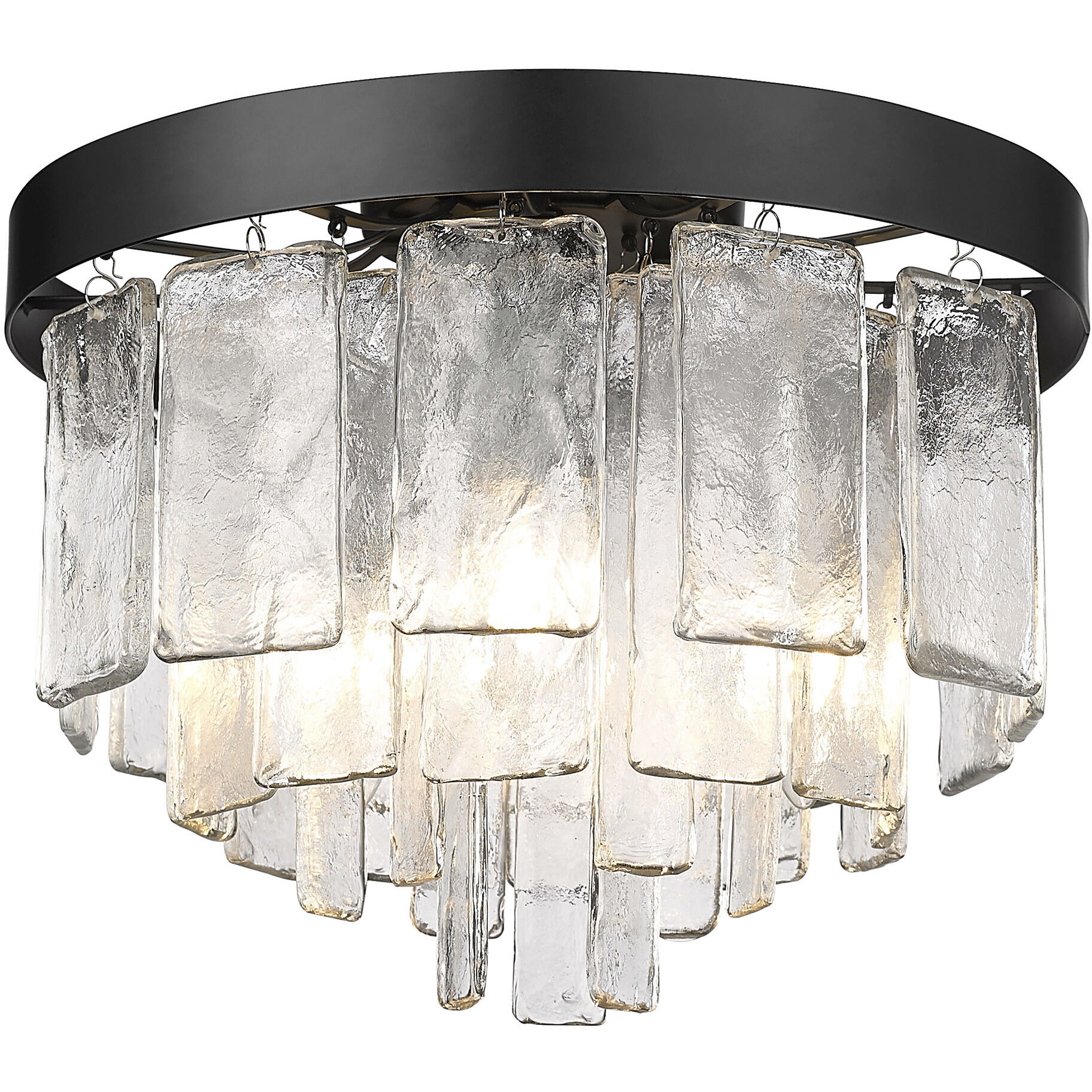Ciara 3 Light 13 inch White Gold Flush Mount Ceiling Light