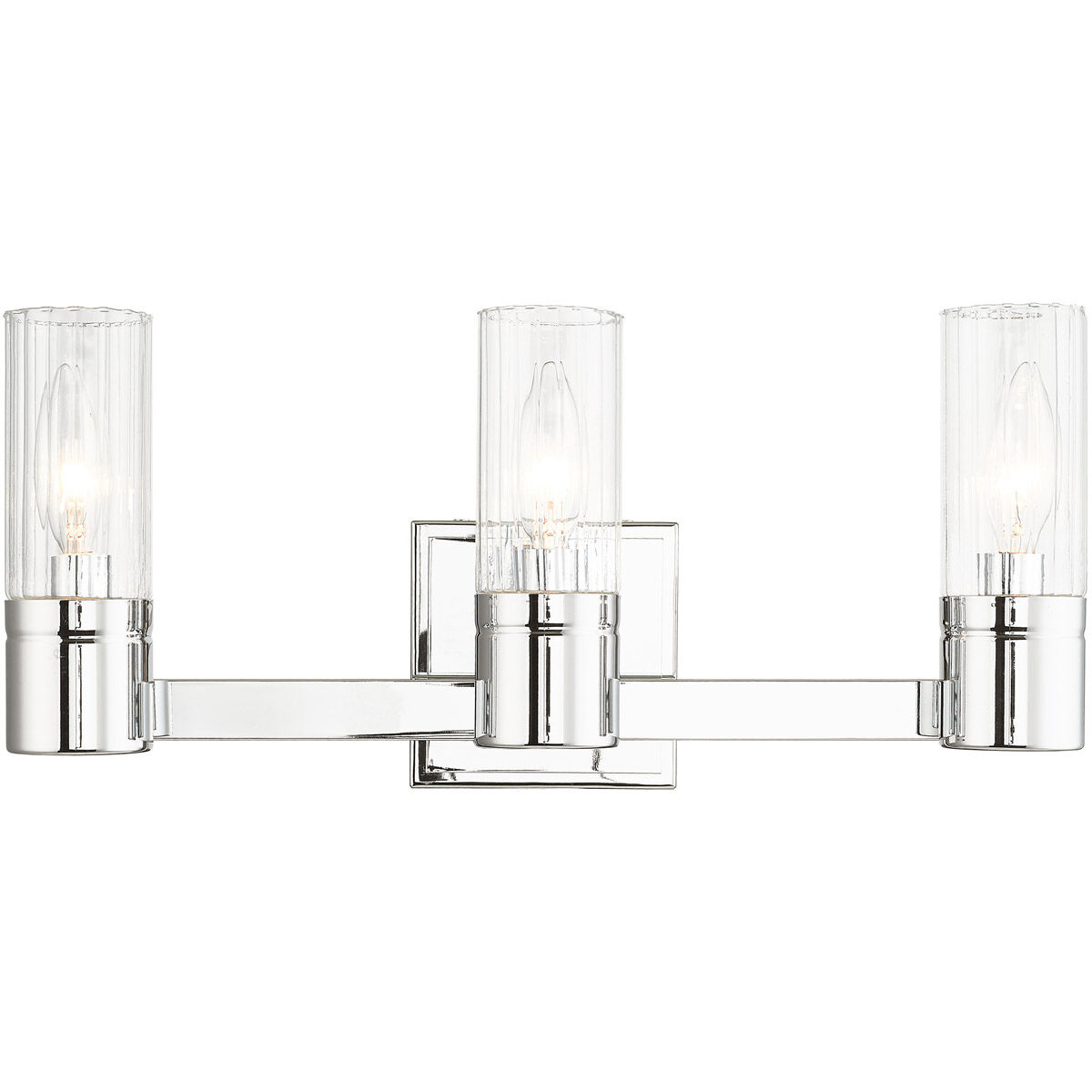 Midtown 3 Light 18 inch Polished Chrome Bath Vanity Wall Light