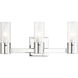 Midtown 3 Light 18 inch Polished Chrome Bath Vanity Wall Light