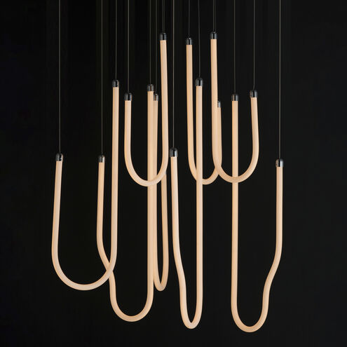 Soleil LED 35.5 inch Polished Chrome Multi-Light Pendant Ceiling Light