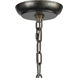 Circeo 5 Light 21 inch Silvered Bronze with Clear Chandelier Ceiling Light