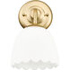 Dorinda Wall Sconce Wall Light in Brushed Champagne Bronze