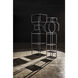 Downtown A Matte Black Bookcase