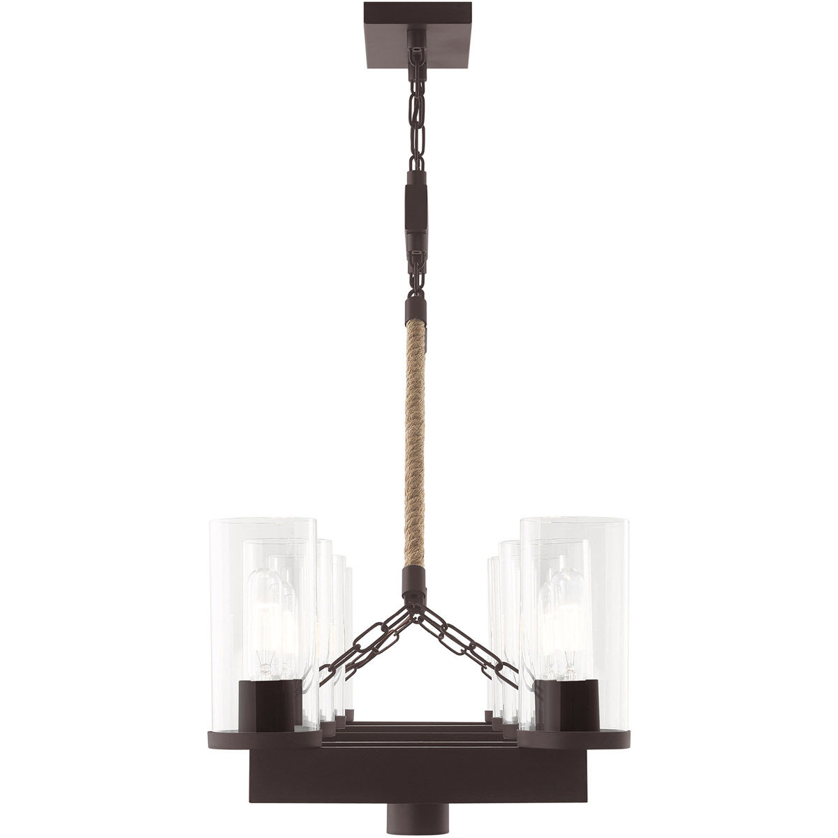 Metuchen 11 Light 44 inch Bronze Linear Chandelier Ceiling Light