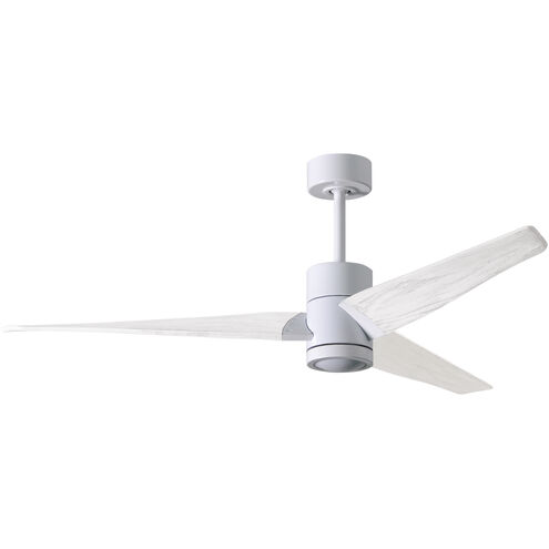 Atlas Super Janet 60 inch Gloss White with Matte White Blades Ceiling Fan, Atlas