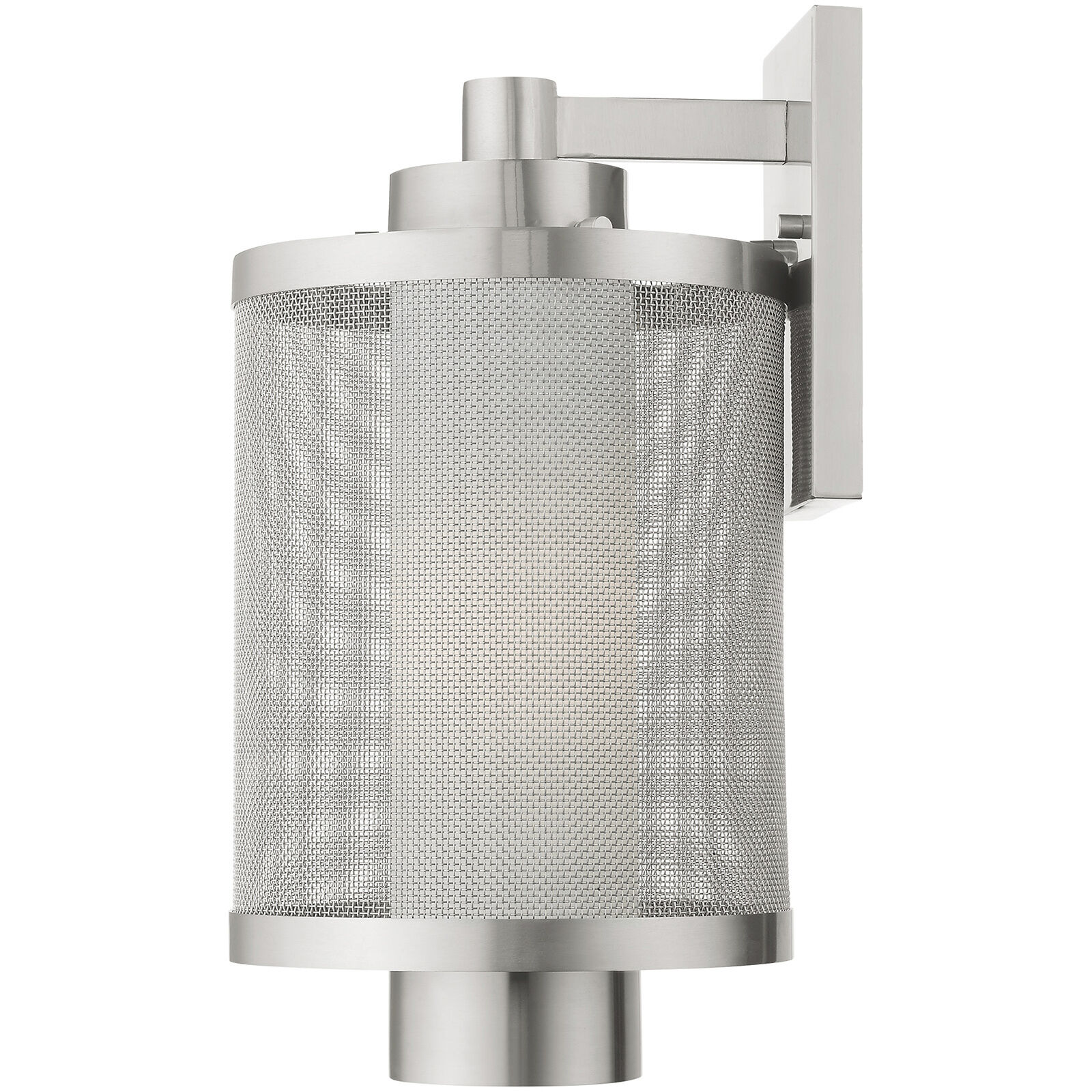 Nottingham 1 Light 17 inch Brushed Nickel Outdoor Wall Lantern