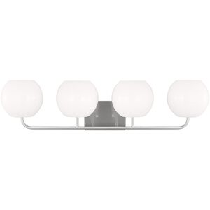 Rory 4 Light 34 inch Brushed Steel Wall Bath Fixture Wall Light
