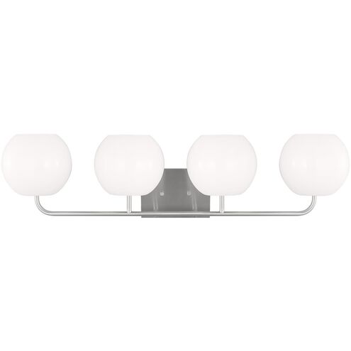 Rory 4 Light 34 inch Brushed Steel Wall Bath Fixture Wall Light