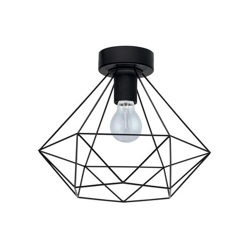 Tarbes 1 Light 12.87 inch Matte Black Flush Mount Ceiling Light