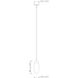 Arden 1 Light 4.5 inch Rubbed Brass Pendant Ceiling Light