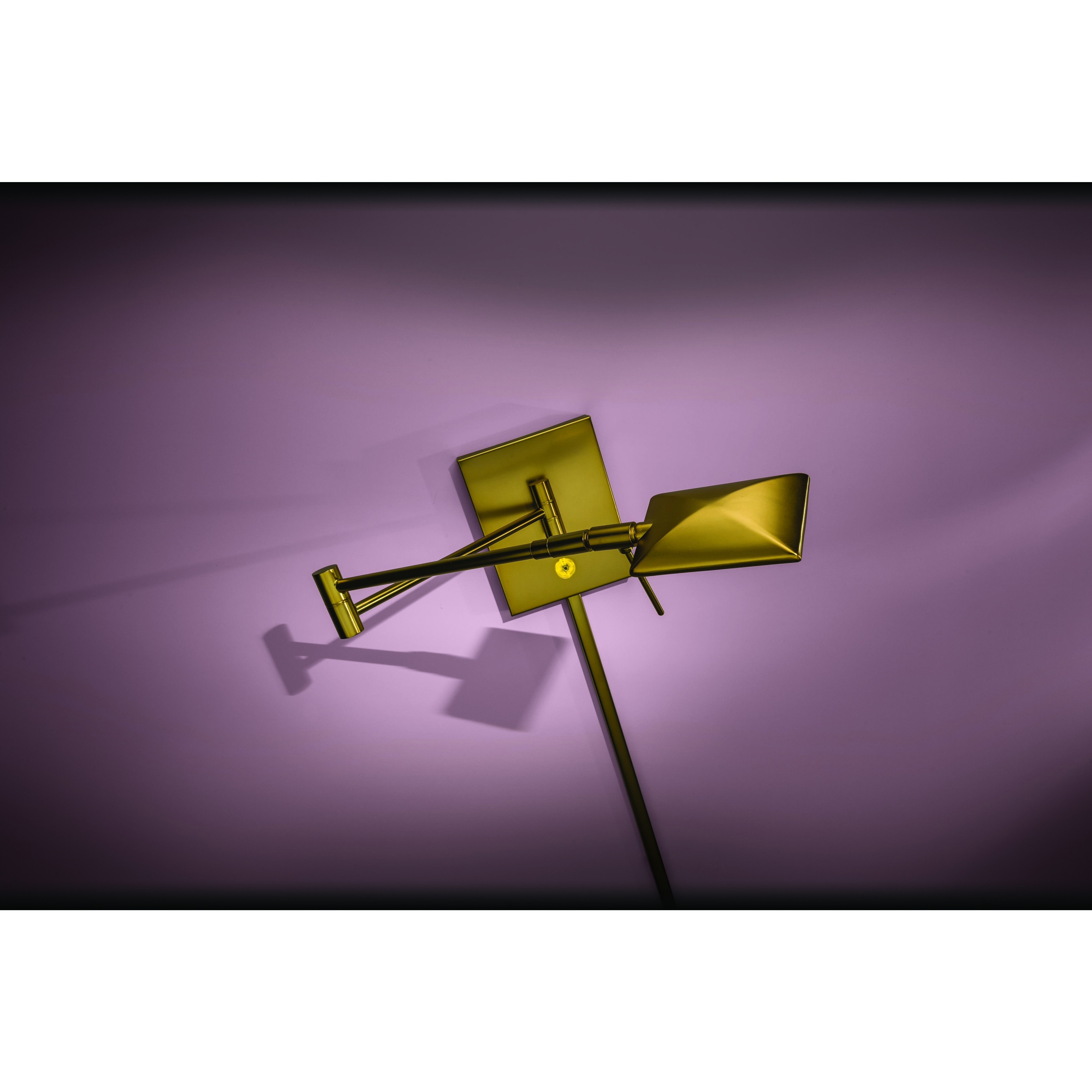 George's Reading Room 5 inch 8.00 watt Honey Gold Swing Arm Wall Lamp Wall Light, Pharmacy