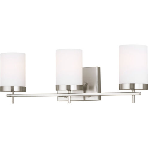 Reading 3 Light 24 inch Brushed Nickel Bath Vanity Wall Light