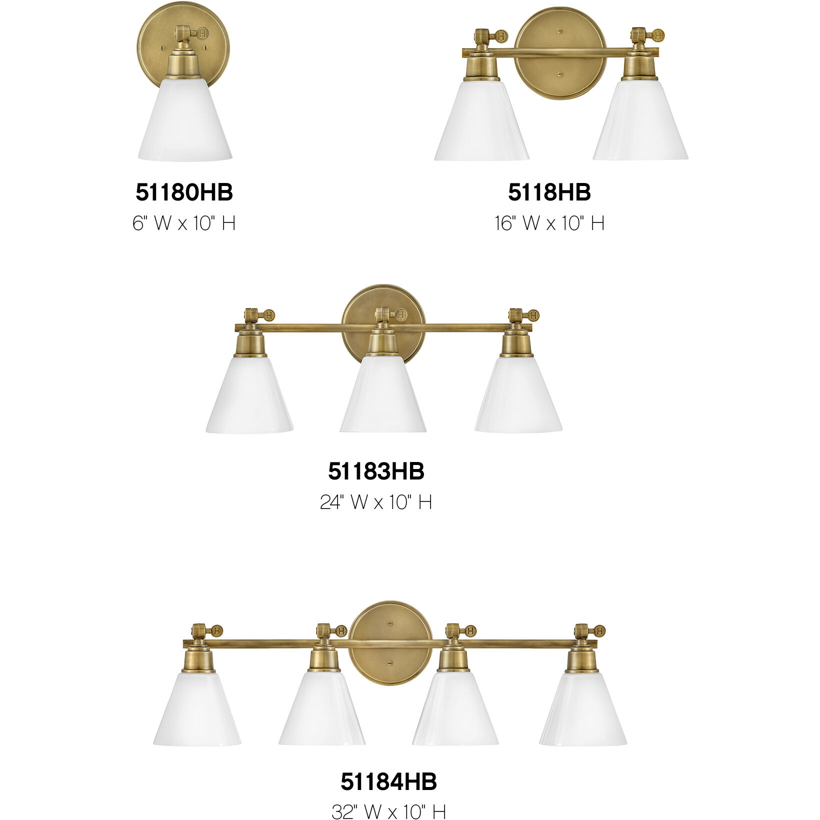 Arti 3 Light 24 inch Heritage Brass Vanity Light Wall Light