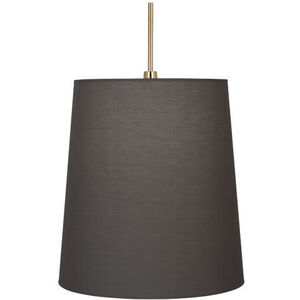 Rico Espinet Buster 1 Light 15 inch Polished Brass Pendant Ceiling Light in Smoke Gray