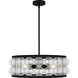 Terrarock 5 Light 23 inch Matte Black Pendant Ceiling Light, Large