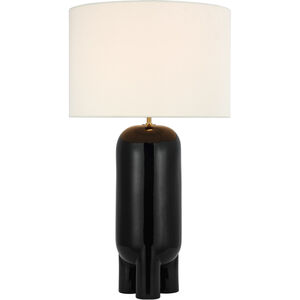 Kelly Wearstler Chalon 30 inch 15 watt Matte Black Table Lamp Portable Light, Large