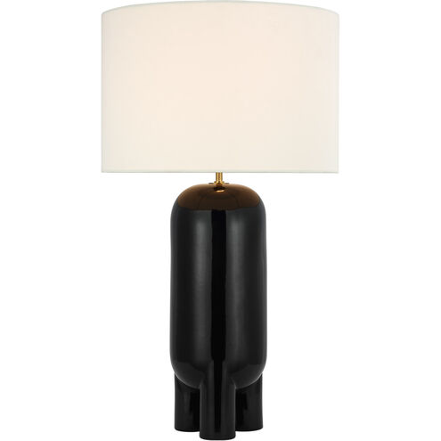 Kelly Wearstler Chalon 30 inch 15 watt Matte Black Table Lamp Portable Light, Large