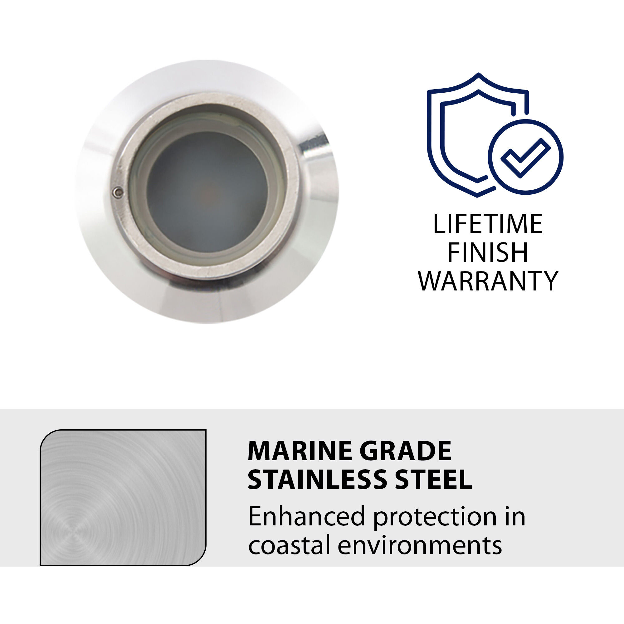 Tyler 12 2 watt Stainless Steel Path Lighting in 3000K, WAC Landscape