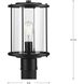 Gunther 1 Light 13.5 inch Matte Black Post Lantern