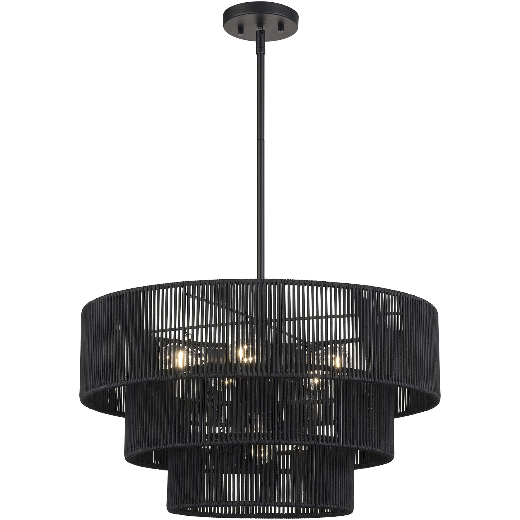 Acordia 6 Light 23 inch Black Pendant Chandelier Ceiling Light