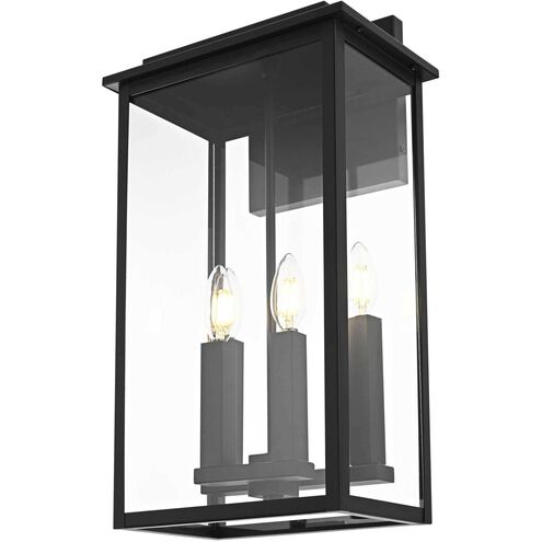 Kaysen 4 Light 21 inch Black Outdoor Wall Sconce