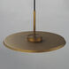 Berliner LED 13.75 inch Antique Brass Single Pendant Ceiling Light