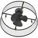 Finnigan 12 inch Matte Black Fan