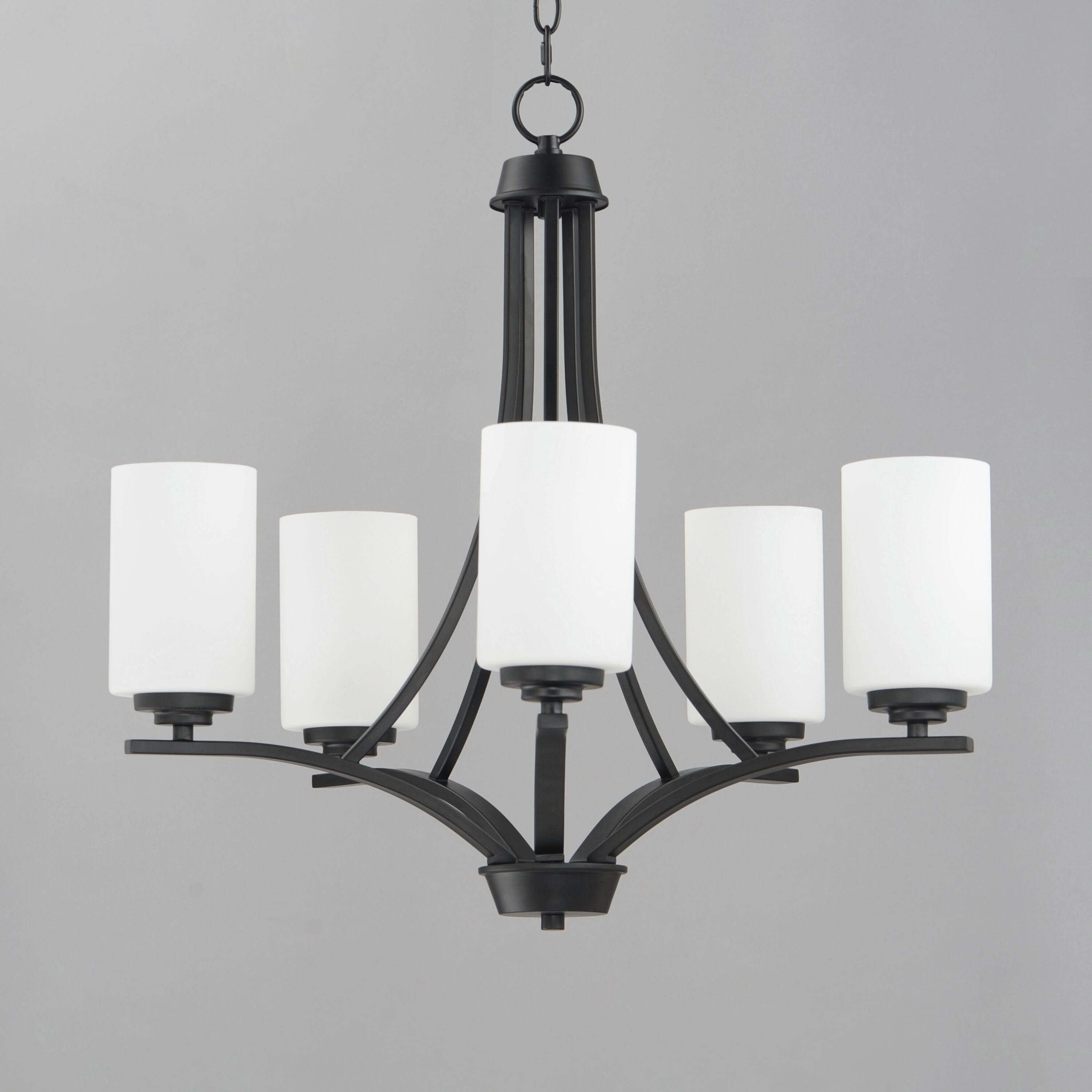 Black 5 arm chandelier hot sale