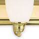 Springfield 6 Light 48 inch Polished Brass Vanity Sconce Wall Light
