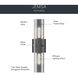 Jemsa 2 Light 18 inch Black Wall Sconce Wall Light