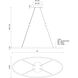 Ovale Linear Pendant Ceiling Light in Black
