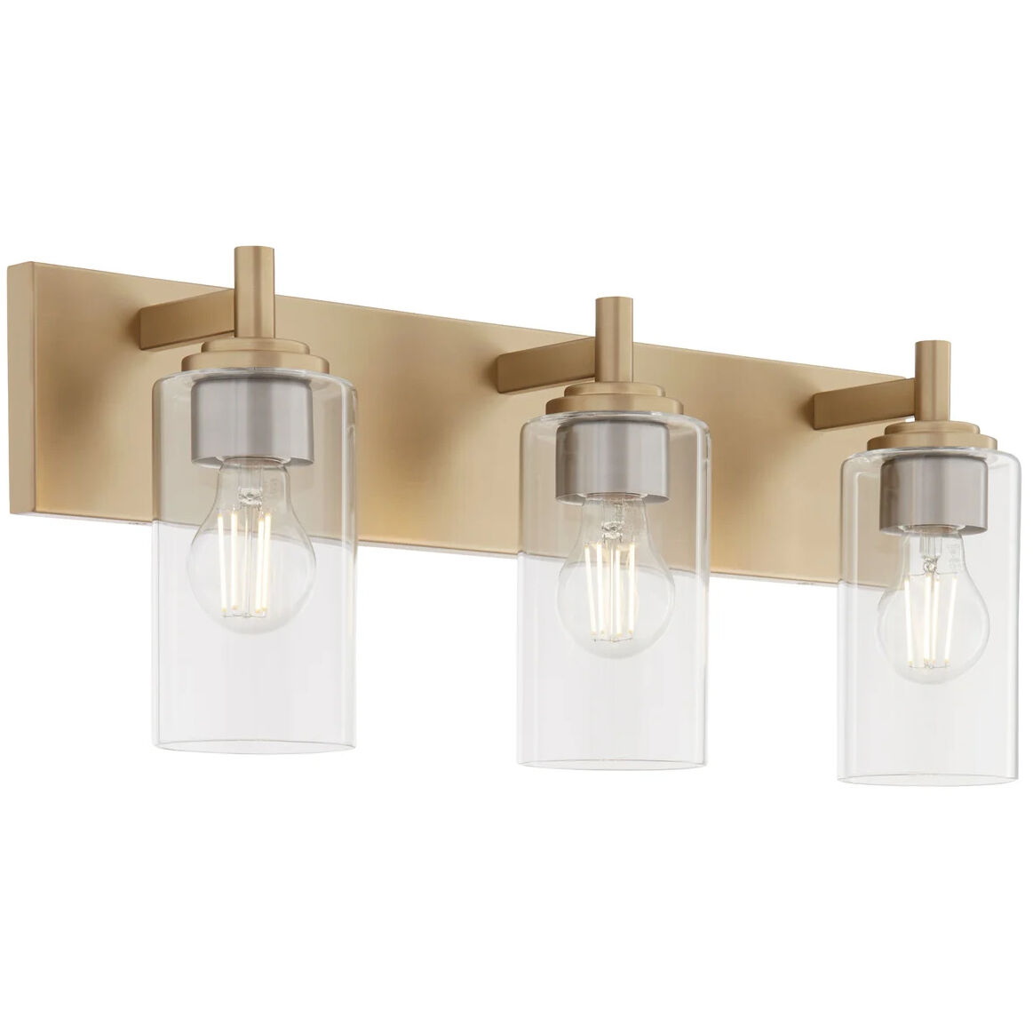 Fallstaff 3 Light 22.5 inch Aged Brass Vanity Light Wall Light