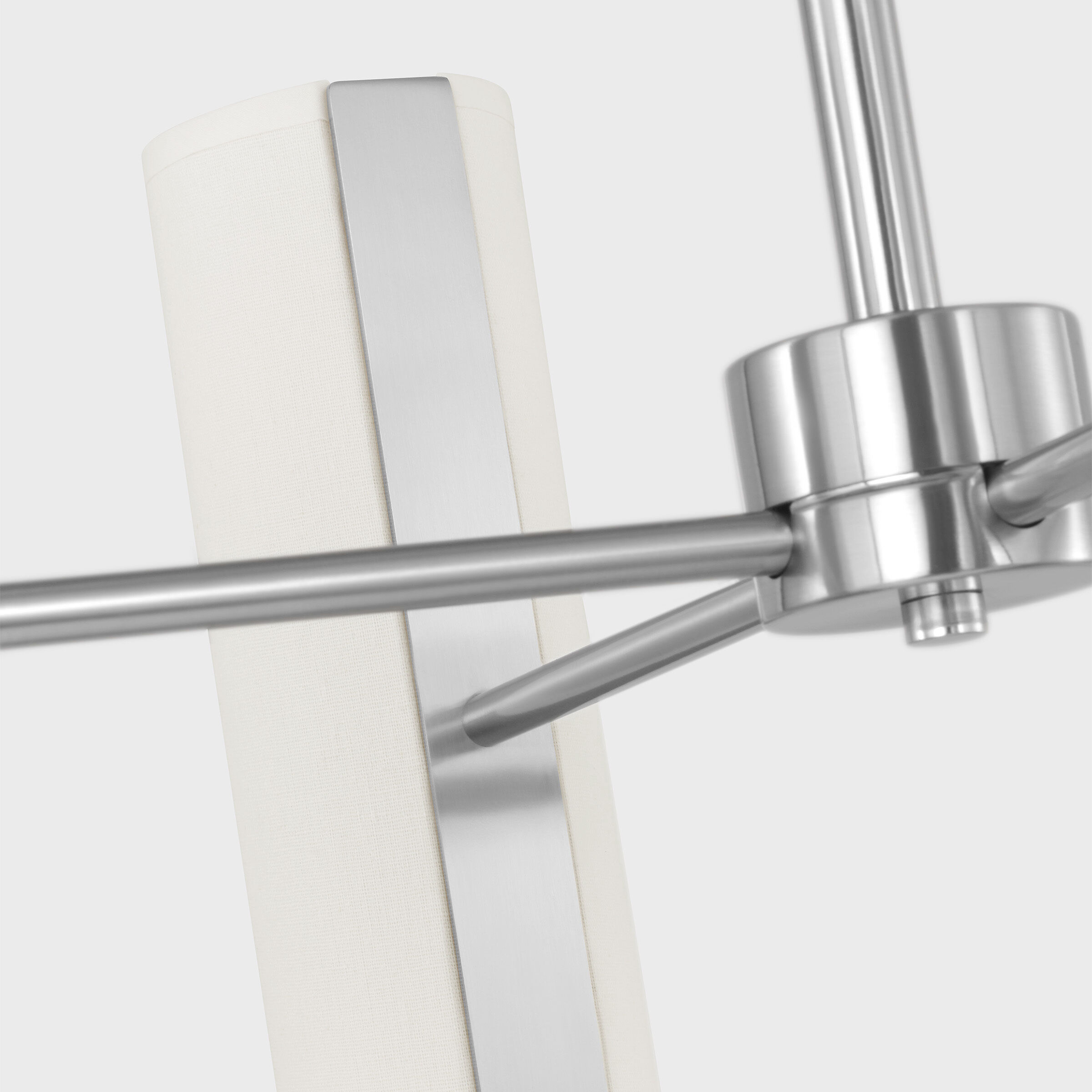 Drew & Jonathan Capalino 8 Light 24 inch Brushed Steel Chandelier Ceiling Light