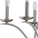 Genevieve 5 Light 28 inch Satin Nickel Chandelier Ceiling Light