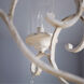 San Miguel 5 Light 28 inch Persian White Chandelier Ceiling Light, Clear Seeded