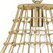 Laila 1 Light 10 inch Vintage Brass Mini-pendant Ceiling Light, Design Series