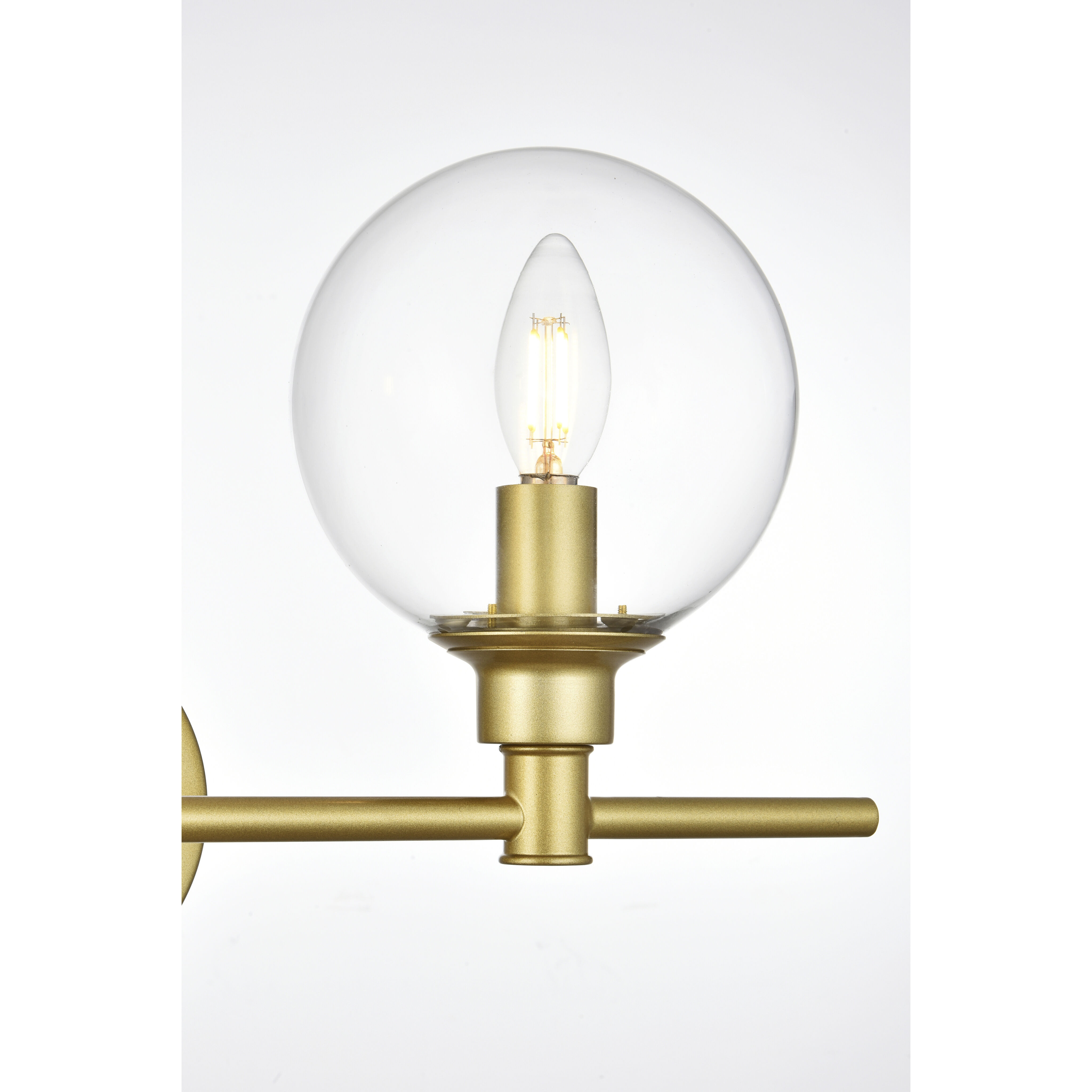 Jaelynn 3 Light 28 inch Brass Bath Sconce Wall Light